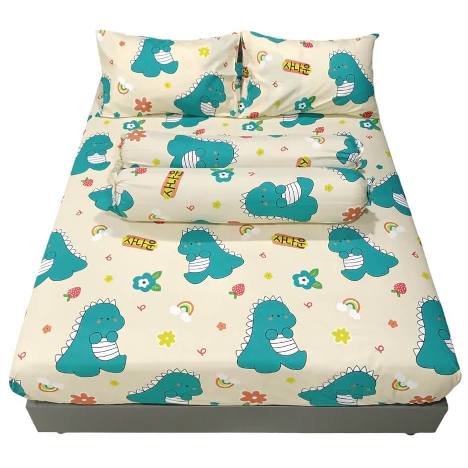 ชุดผ้าปูที่นอน 5 ฟุต 5 ชิ้น CHARM สี BABY GODJI คอลเลคชั่น DREAMY (ไม่รวมผ้านวม)